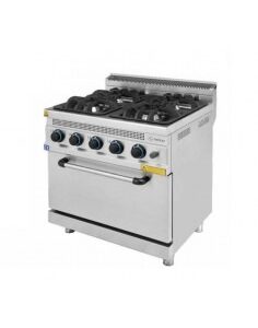 Cocina Gas con Horno Serie 700 TURHAN 800mm 4 fuegos 7001 - Imagen 1