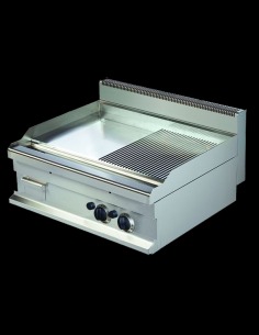 fry-top-a-gas-doble-ranurada-lisa-serie-700-gg721sg-s-800mm