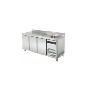 Mesa refrigerada con fregadero Fondo 600 TRS-150 F - Imagen 1
