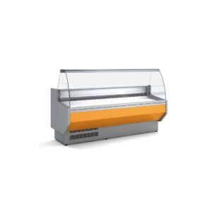 Vitrina Expositora VED-8-15-C 1500 Cristal Curvo Frontal Negro - Imagen 1