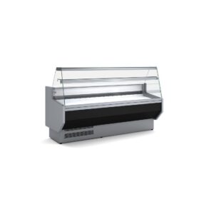 Vitrina Expositora VED-8-20-R 2000 Cristal Recto Frontal Negro - Imagen 1