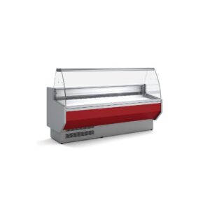 Vitrina Expositora VED-9-20-C 2000 Cristal Curvo Frontal Negro - Imagen 1