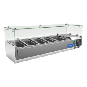Vitrina refrigerada expositora de ingredientes VR-1400 5 bandejas 3075 - Imagen 1
