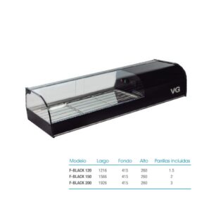 VITRINAS REFRIGERADAS GRUPO INCORPORADO F-BLACK150 - Imagen 1
