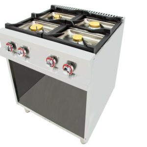 Cocina a gas 4 fuegos con piloto de 2x7,5 +2x5,5 kW 80CG70 EASY 700 - Imagen 1
