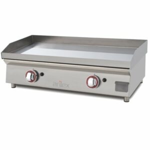 Plancha a gas 80 cm ARILEX en acero 15 mm con  baño cromo duro 80PGCN - Imagen 1