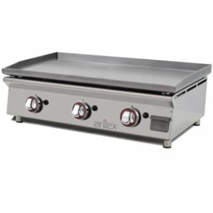 Plancha a gas 80 cm ARILEX en acero laminado de 6 mm 80PGLN - Imagen 1