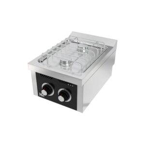 COCINA BASIC 2 FUEGOS 600 SOBREMESA HR CB2F600S - Imagen 1