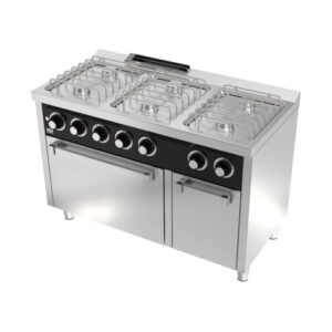 COCINA BASIC 6 FUEGOS 600 CON HORNO HR CB6F600H - Imagen 1