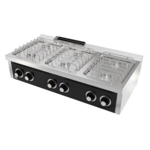 COCINA BASIC 6 FUEGOS 600 SOBREMESA HR CB6F600S - Imagen 1