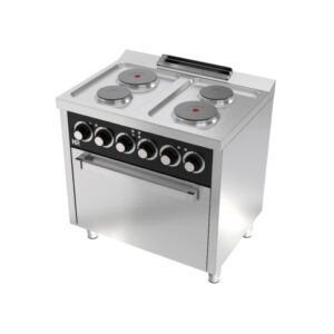COCINA ELECTRICA 4 PLACAS 600 CON HORNO HR CE4P600H - Imagen 1