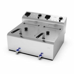 FREIDORA 10L+10L TRIFASICA (DOBLE) 9KW HR FD10L10LTRIF9600 - Imagen 1