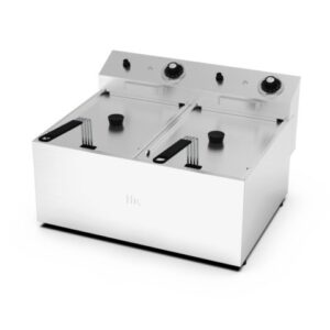 FREIDORA 8L+8L TRIFASICA SIN GRIFO HR FD8L8LTRIFS - Imagen 1