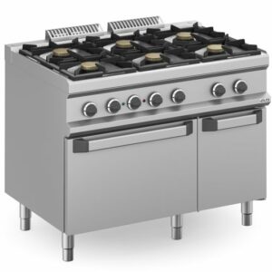 Cocina a gas 6 fuegos 6x7 Kw con Horno Eléctrico Estático MFB711AFEXL MAGISTRA PLUS 700 - Imagen 1