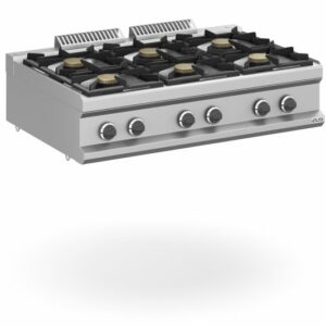 Cocina a gas 6 fuegos 6x7 Kw Sobremesa MFB711TXL MAGISTRA PLUS 700 - Imagen 1