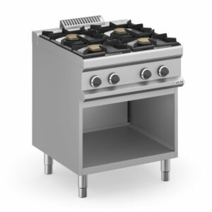 Cocina a gas 4 fuegos 4x5,5 Kw con Mueble MFB77AXS MAGISTRA PLUS 700 - Imagen 1