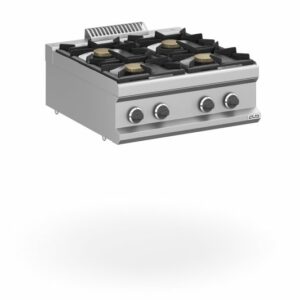 Cocina a gas 4 fuegos 4x7 Kw Sobremesa MFB77TXL MAGISTRA PLUS 700 - Imagen 1