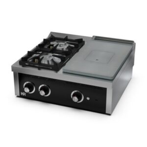 PLACA RADIANTE 800 + 2 FUEGOS SERIE 750 SOBREMESA HR PR2F7508S - Imagen 1
