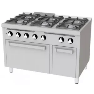 COCINA 6 FUEGOS 750 HORNO ELECTRICO HR C6F750HE - Imagen 1