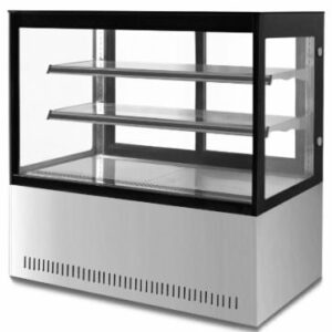 Vitrina pastelera expositora, ventilada 900mm X 730mm X 1270H, Cristal Recto - Imagen 1
